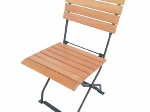Chaise Pliable en Bois et Acier